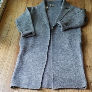 Gray Women's Cardigan Sweater Jacket